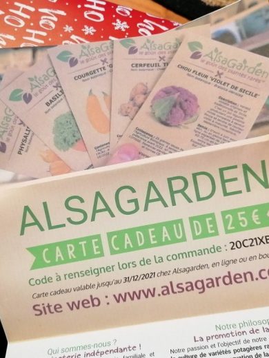 Carte Cadeau Alsagarden 25€