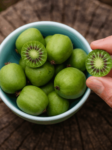 Actinidia arguta 'Issai' (Kiwaï autofertile, Kiwi de Sibérie) Plant