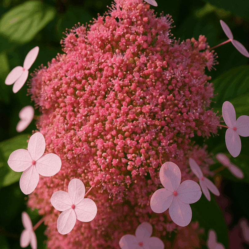 Hortensia à feuilles sucrées (Hydrangea serrata 'Oamacha') Plant – Image 2