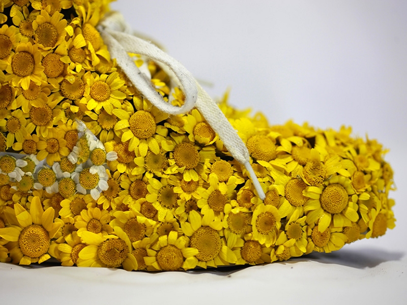 Nike_yellow_shoes_flowers