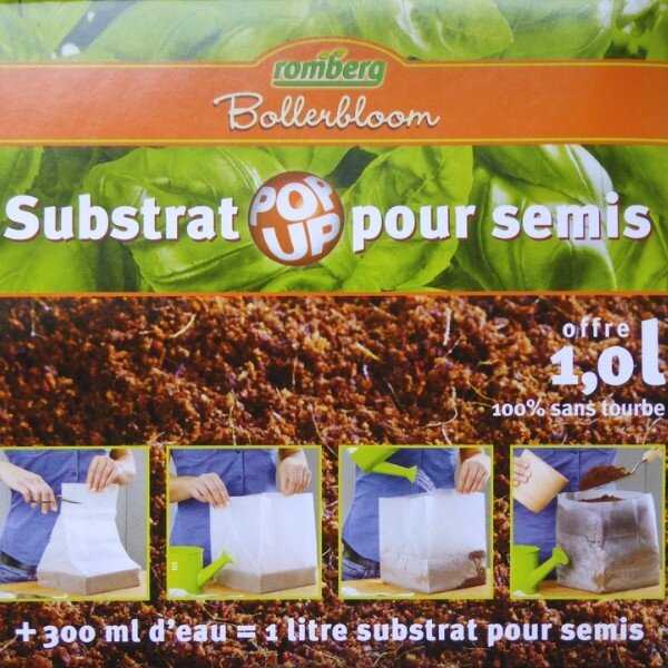 Substrat pour semis (1 litre, comprimé)