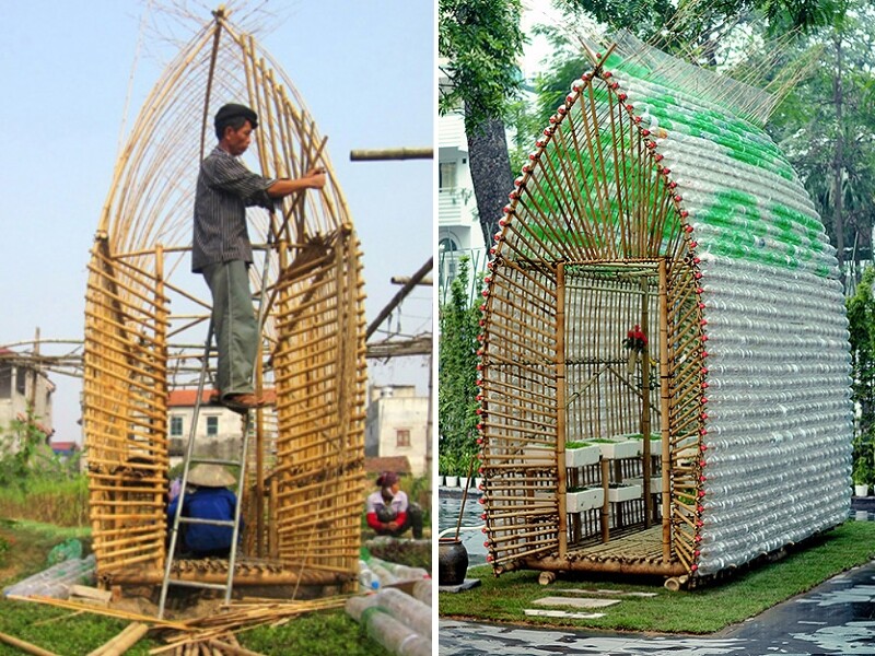 Une serre astucieuse et design en bouteilles recyclées - Projet d'architecture au Vietnam - Photos : Archdaily.com