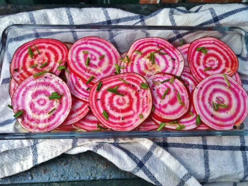 Carpaccio de betteraves Chioggia - Photo : Recipeshubs.com