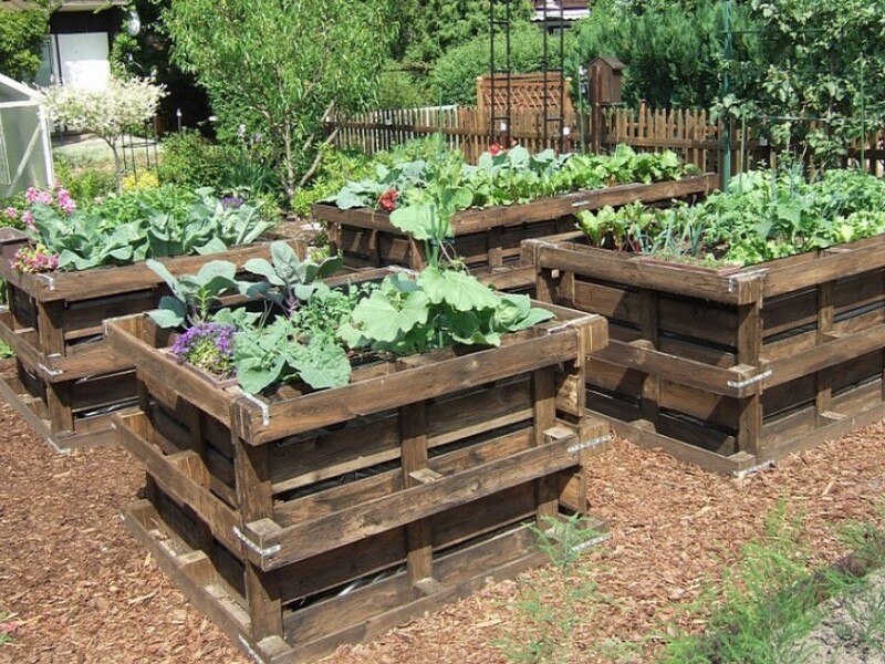 Fabriquer un potager en carré avec des palettes de récupération