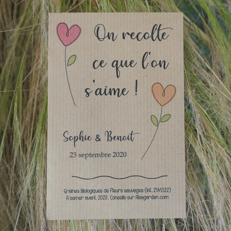 Cadeau d'invité mariage (Semer à la folie) - Alsagarden