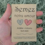 Cadeau d'invité mariage à semer (Semez notre amour)