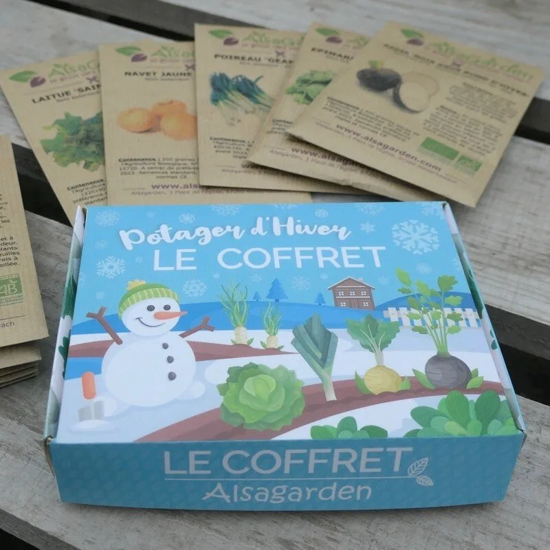 Coffret Potager d'Hiver (10 variétés de légumes hivernaux)