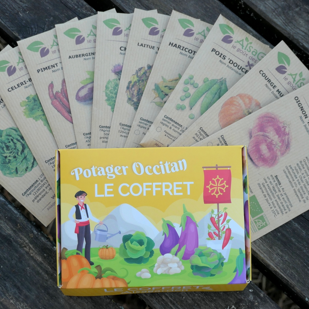 Coffret Potager Occitan (10 Variétés anciennes d'Occitanie) - Alsagarden