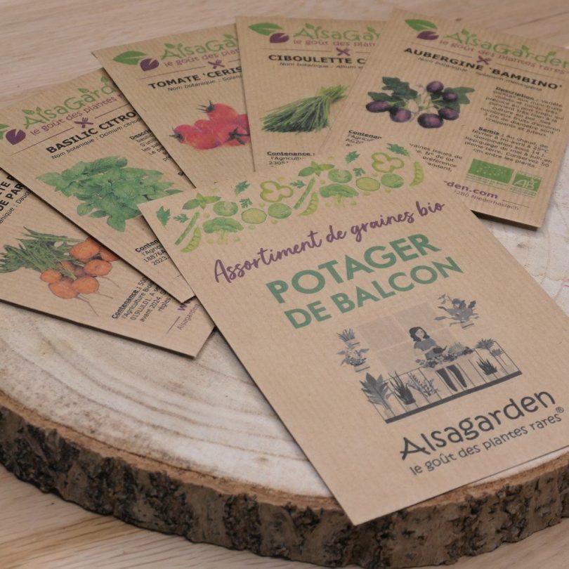 Assortiment Potager de Balcon (5 Variétés de graines BIO)