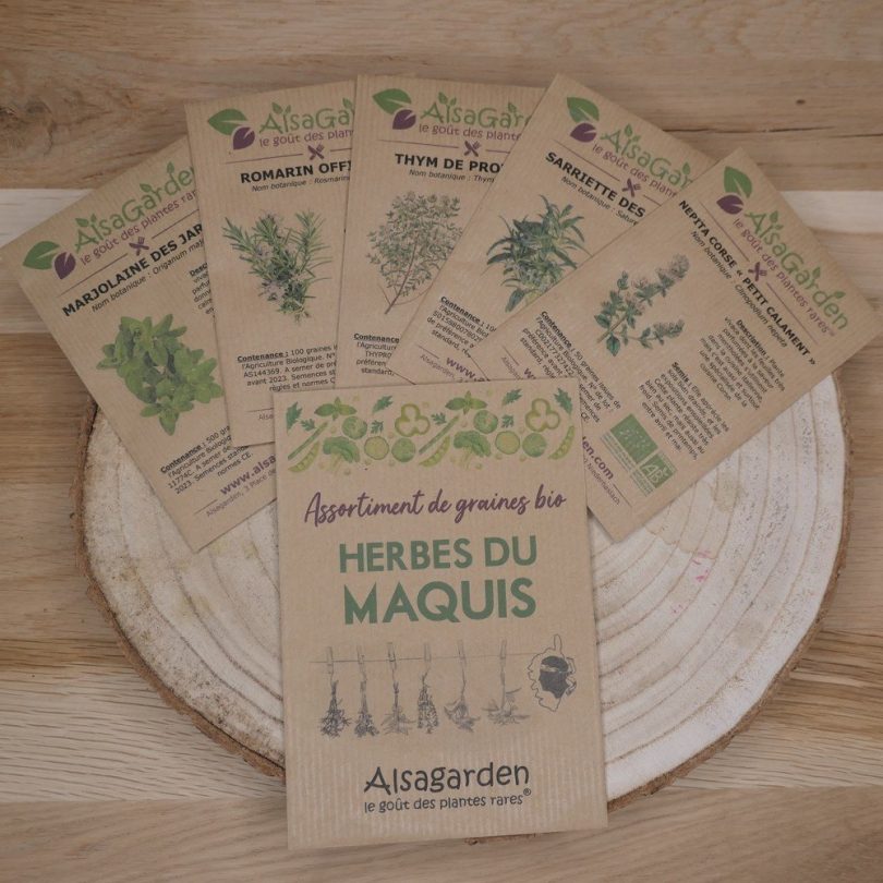 Assortiment Herbes du Maquis (5 Variétés de graines BIO)