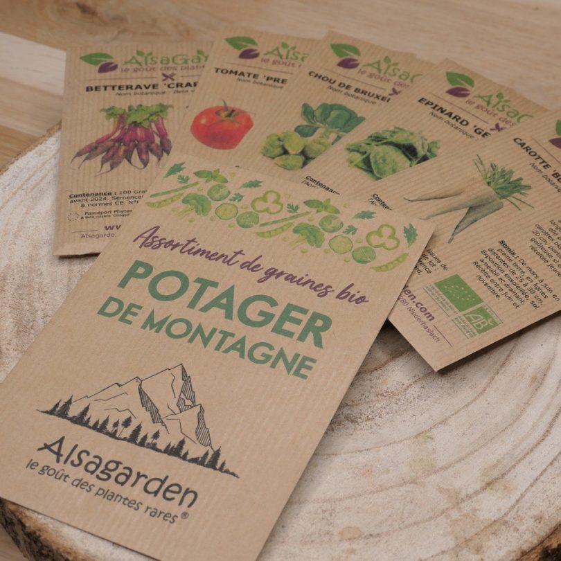 Assortiment Potager de Montagne (5 Variétés de graines BIO)