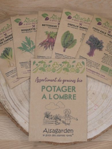 Assortiment Potager à l'ombre (5 Variétés de graines BIO)