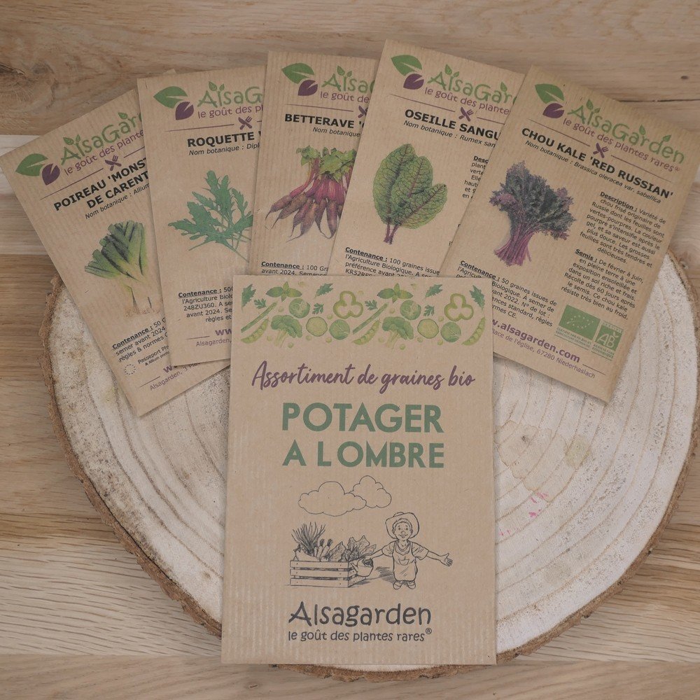 Coffret de 52 sachets de graines pour jardin fleuri et potager