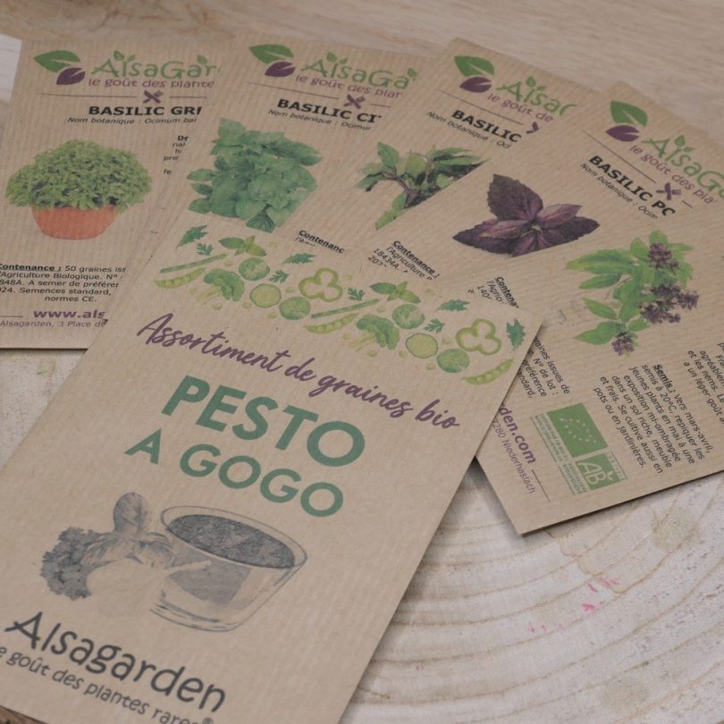 Assortiment Pesto à gogo (5 Variétés de graines BIO)