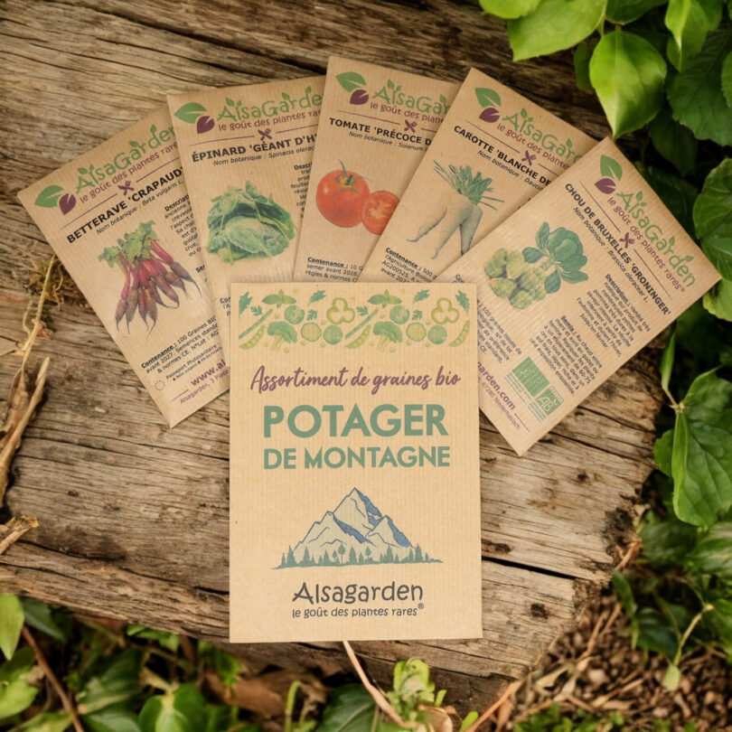 Assortiment Potager de Montagne (5 Variétés de graines BIO)