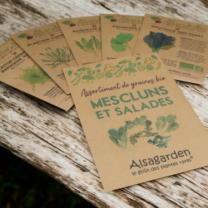 Assortiment Mescluns et salades (5 Variétés de graines BIO) – Image 2