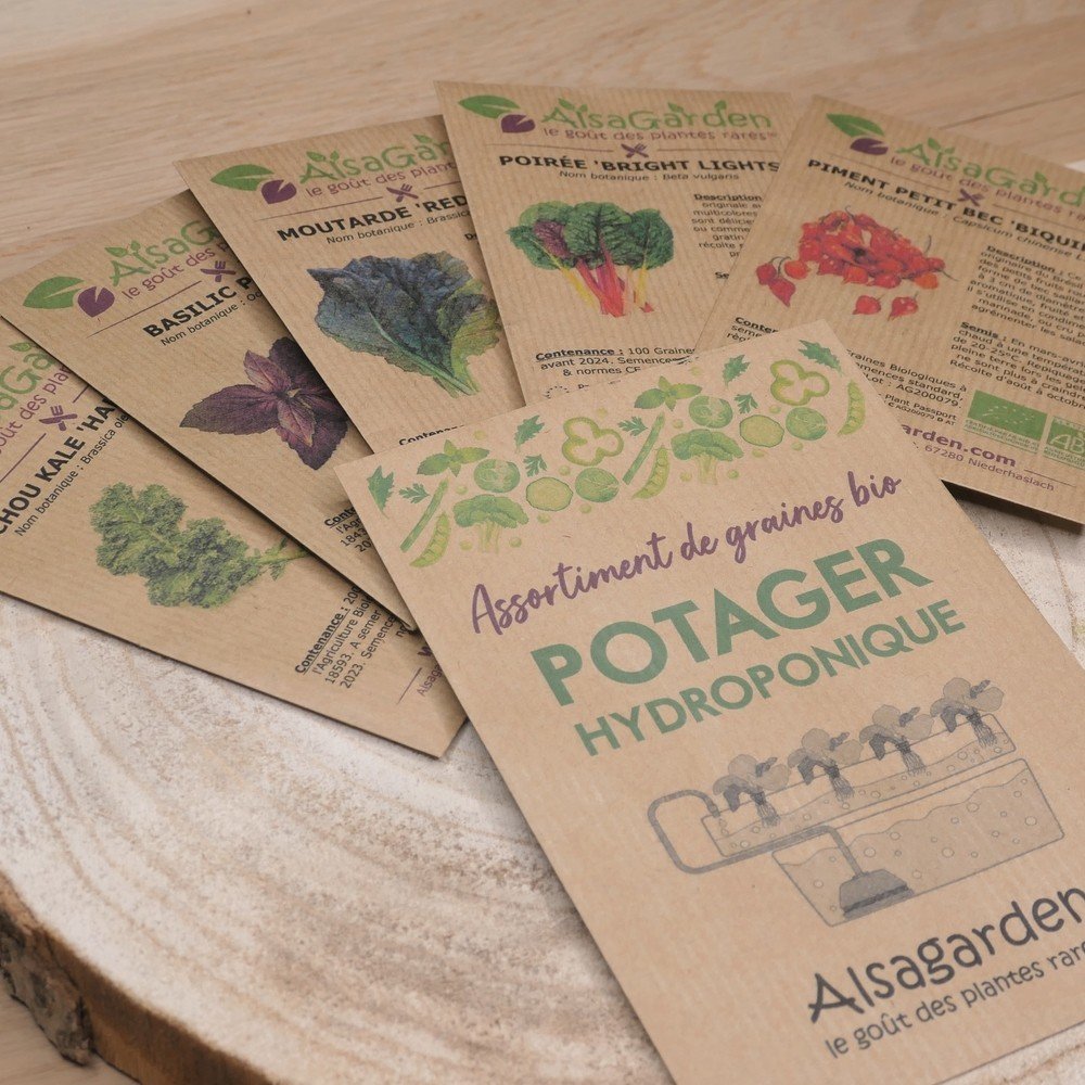 Assortiment Potager à l'ombre (5 Variétés de graines BIO) - Alsagarden