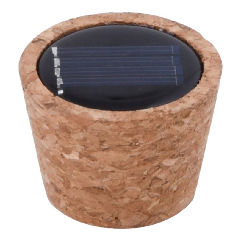 Bouchon lampe solaire liège pour terrarium – Image 2
