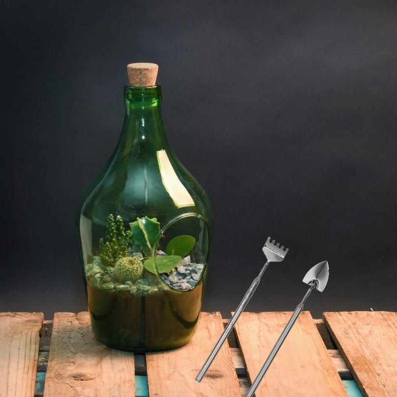 Set outils de jardin pour terrarium