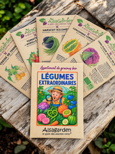 Assortiment Légumes extraordinaires (5 Variétés de graines BIO)