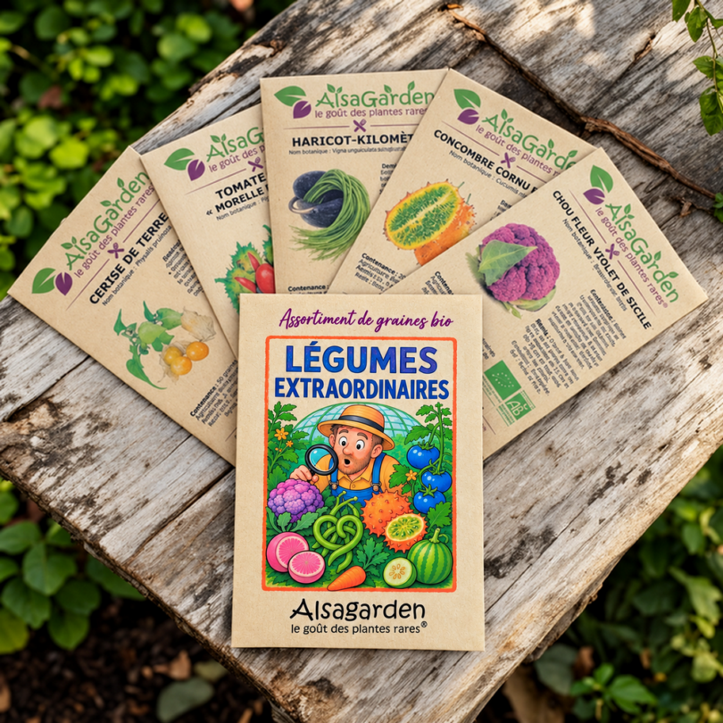 Assortiment Légumes extraordinaires (5 Variétés de graines BIO)