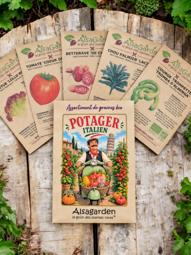 Assortiment Potager Italien (5 Variétés de graines BIO)