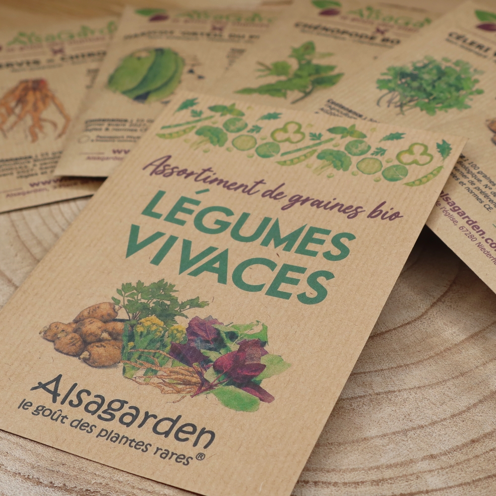 Assortiment Potager à l'ombre (5 Variétés de graines BIO) - Alsagarden