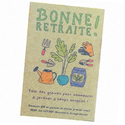 Carte de vœux - Sachet de graines à planter - Joyeux Noël - L'INATELIER