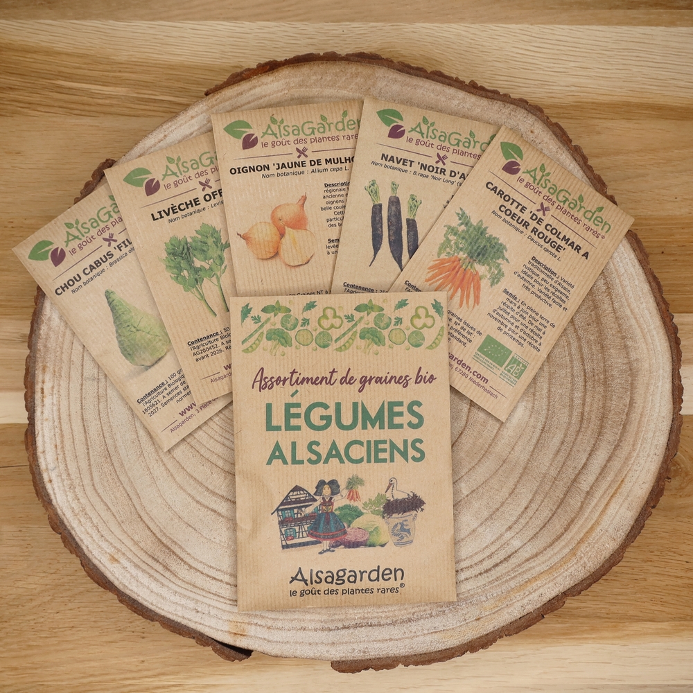 Assortiment Légumes anciens Belges (5 Variétés de graines BIO) - Alsagarden