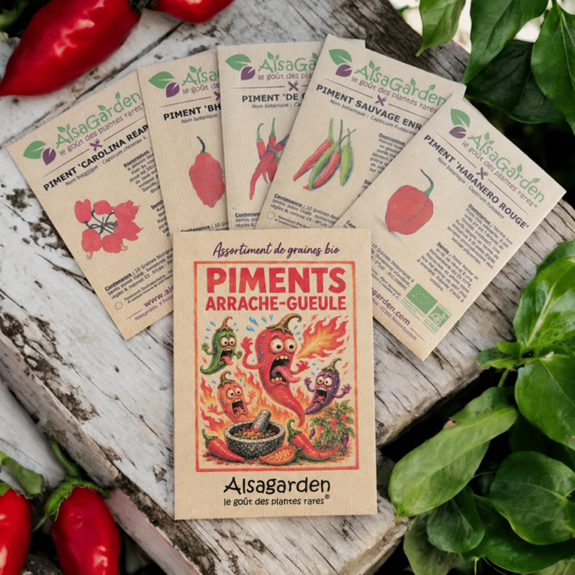 Assortiment Piments Arrache-Gueule (5 Variétés de graines BIO)