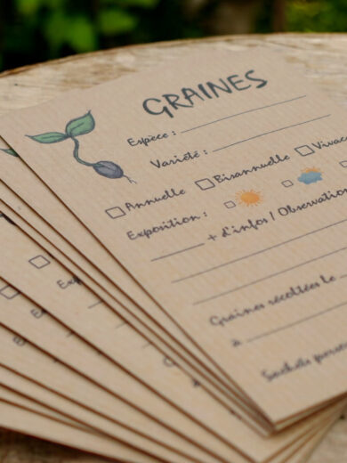 Sachets de graines kraft pour les graines du jardin (Lot de 10 sachets) – Image 3