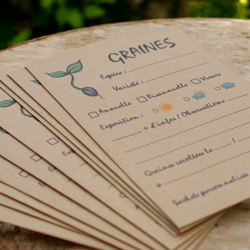 Sachets de graines kraft pour les graines du jardin (Lot de 10 sachets) – Image 3