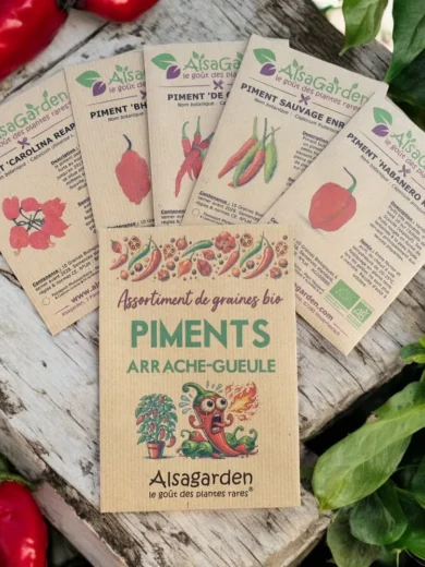 Assortiment Piments Arrache-Gueule (5 Variétés de graines BIO)