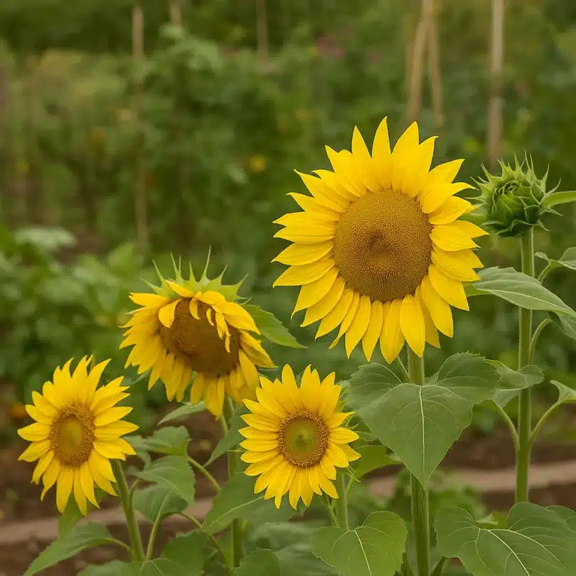 Tournesol ‘Nain Jaune’ (Variété naine) Graines