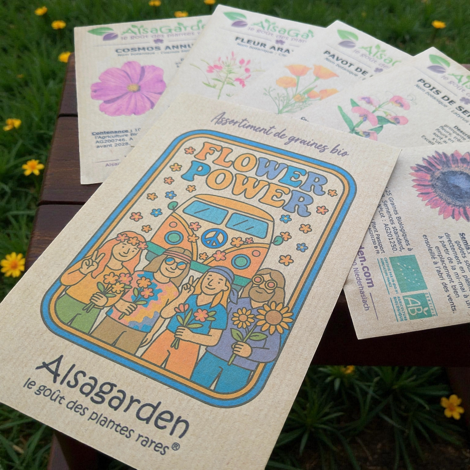 Assortiment Flower Power (5 Variétés de graines BIO) – Image 2