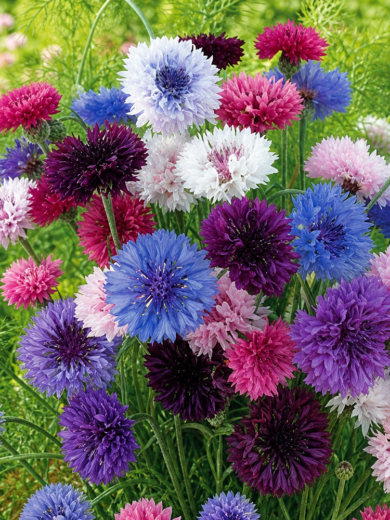 Bleuet à fleurs doubles (en mélange) Graines
