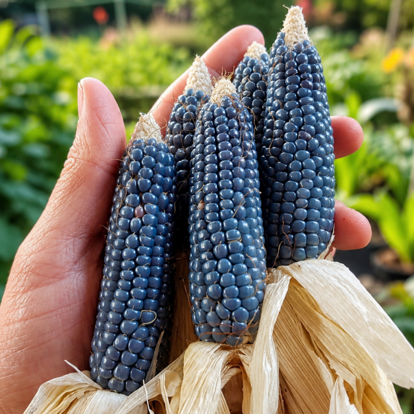 Maïs Popcorn ‘Miniature Blue’ (Variété ancienne) Graines