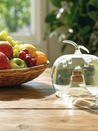 Attrape-mouches en verre (Pomme)
