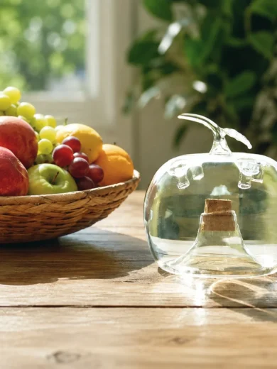 Attrape-mouches en verre (Pomme)