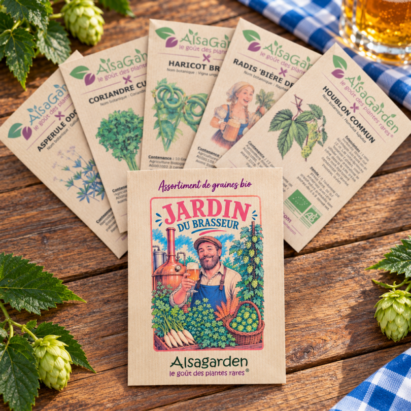 Assortiment Jardin du Brasseur (5 Variétés de graines BIO)